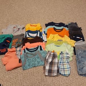 Baby boy size 12m summer lot